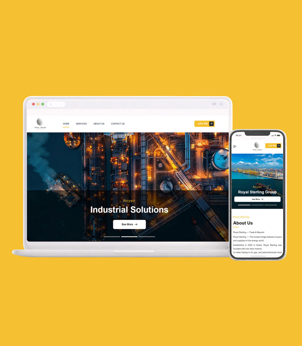 وب سایت شرکتی رویال استرلینگ